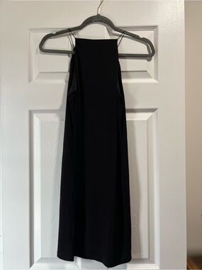 Forever 21 Black High-Neck Slip Mini Dress